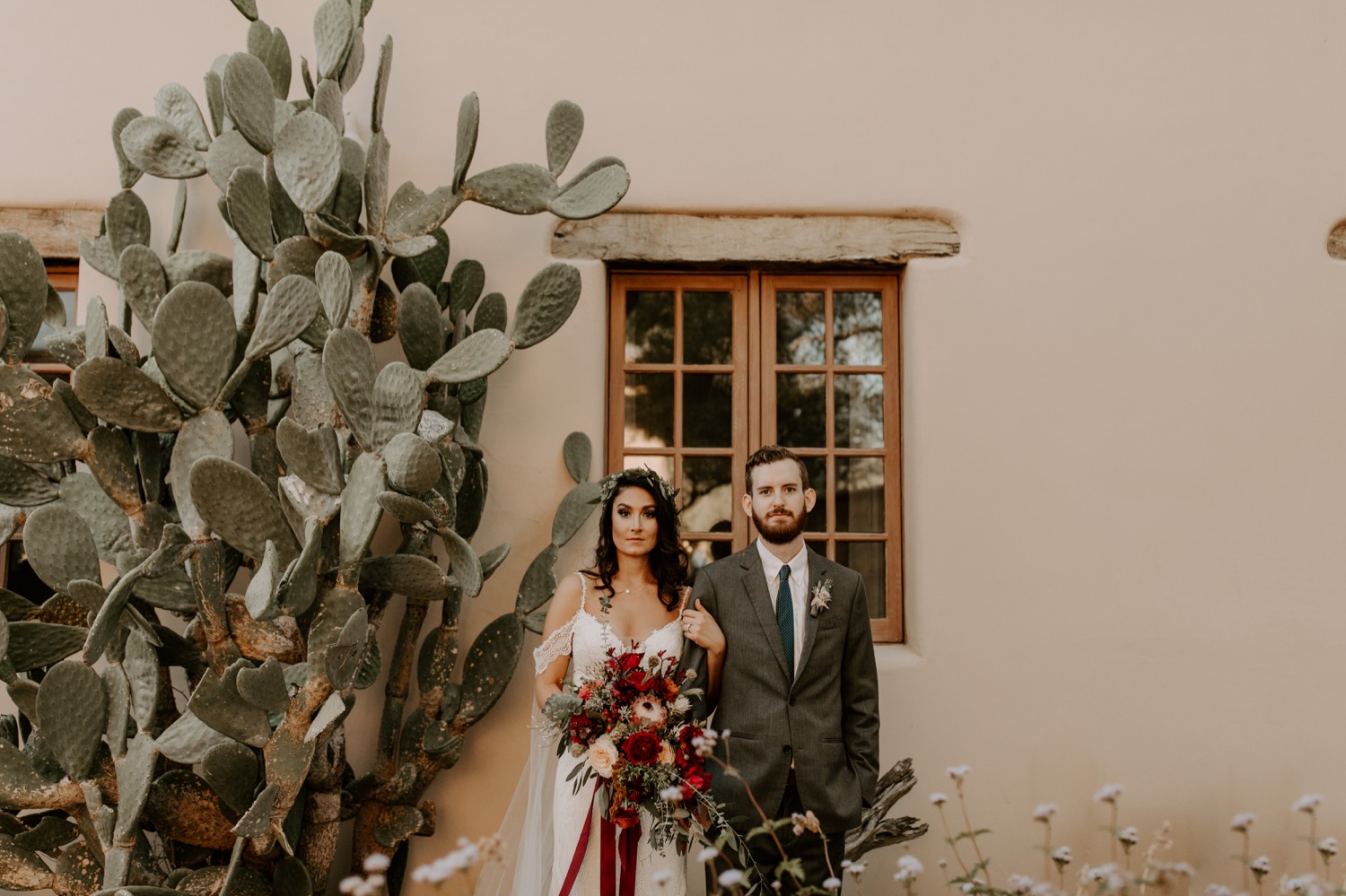 Desert themed wedding photography in Arizona