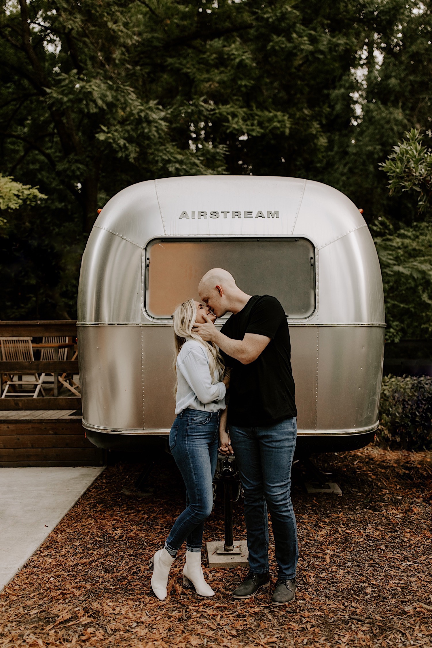 airstream camp engagement session inspiration