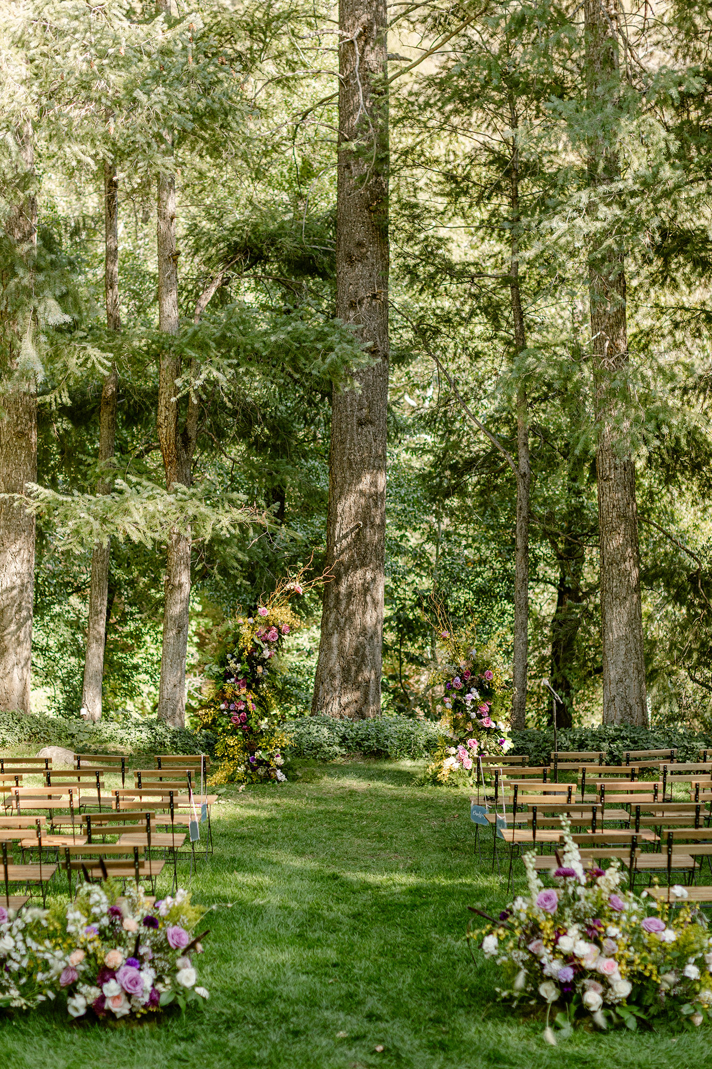 Wedding ceremony location at Orchard Canyon on Oak Creek in Sedona az